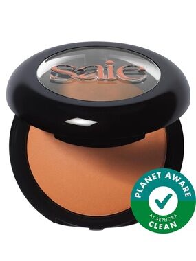 Saie Supersuede Radiant Talc Free Baked Powder Bronzer in Napoli
